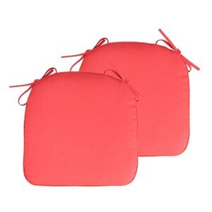 Bright Red Coral Cushions-Pack of 2
